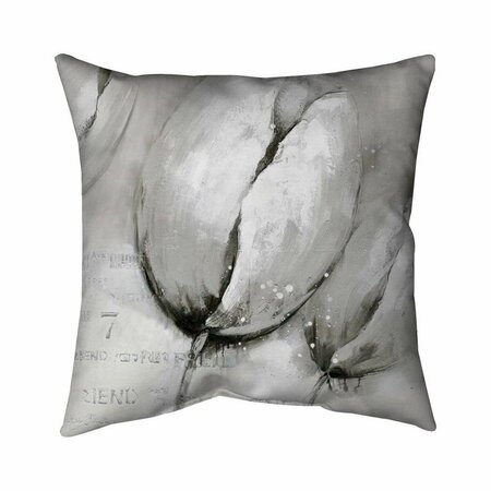 FONDO 20 x 20 in. Contemporary Tulips-Double Sided Print Indoor Pillow FO3325564